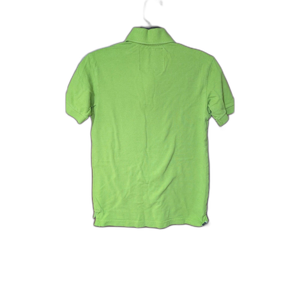 Abercrombie 1892 Lime Green Moose Logo Polo Shirt Small Y2K Preppy Vintage - Picture 2 of 3